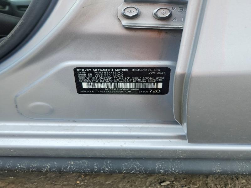 Aukcja sprzedaży 2024 Mitsubishi Mirage, vin: ML32AUHJ0RH016484, numer aukcji: 62603106