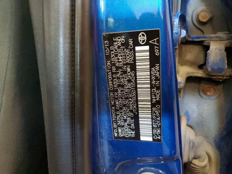 Продаж на аукціоні авто 2013 Toyota Prius C, vin: JTDKDTB36D1554245, номер лоту: 60443986