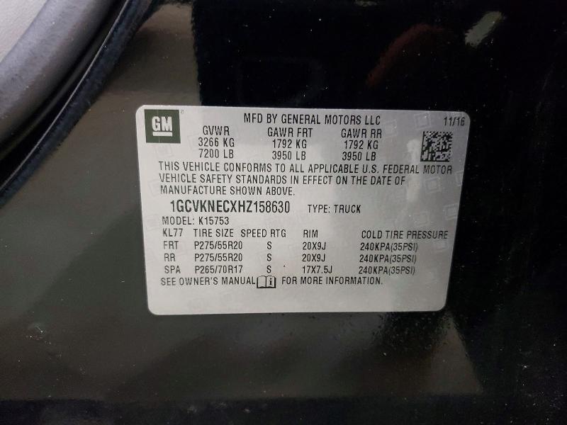 2017 Chevrolet Silverado მანქანა იყიდება აუქციონზე, vin: 1GCVKNECXHZ158630, აუქციონის ნომერი: 61473976