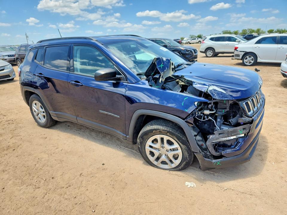 63017516 :رقم المزاد ، 3C4NJCAB3JT254861 vin ، 2018 Jeep Compass مزاد بيع