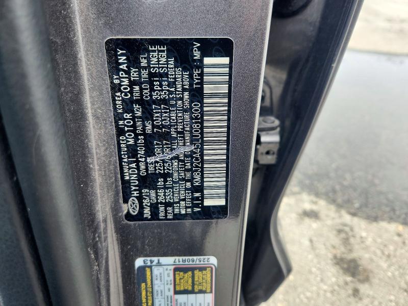 Продажа на аукционе авто 2020 Hyundai Tucson, vin: KM8J2CA45LU081300, номер лота: 61846596