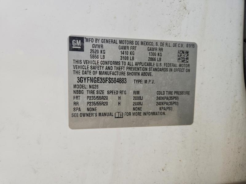 Продаж на аукціоні авто 2015 Cadillac Srx, vin: 3GYFNGE35FS584883, номер лоту: 59702006