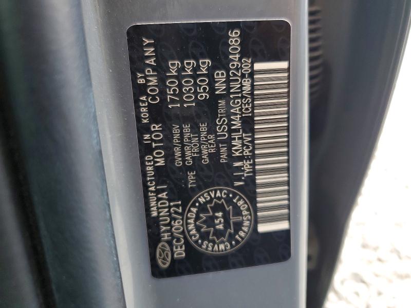 Продажа на аукционе авто 2022 Hyundai Elantra, vin: KMHLM4AG1NU294086, номер лота: 60626816