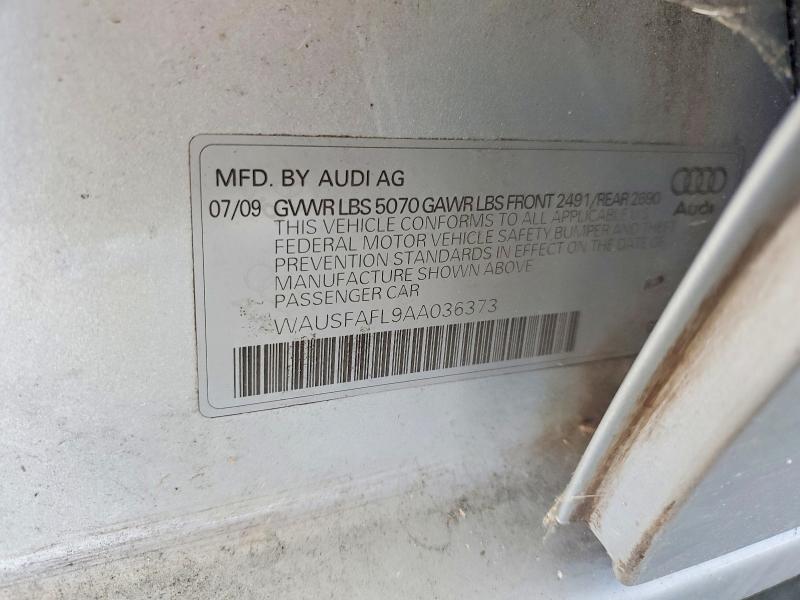 Aukcja sprzedaży 2010 Audi A4, vin: WAUSFAFL9AA036373, numer aukcji: 62524506