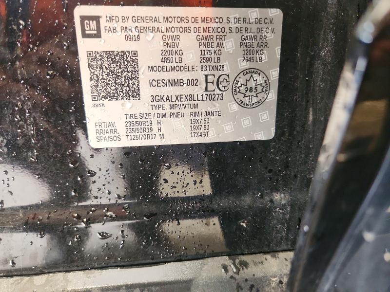 Auction sale of the 2020 Gmc Terrain, vin: 3GKALXEX8LL170273, lot number: 58222766
