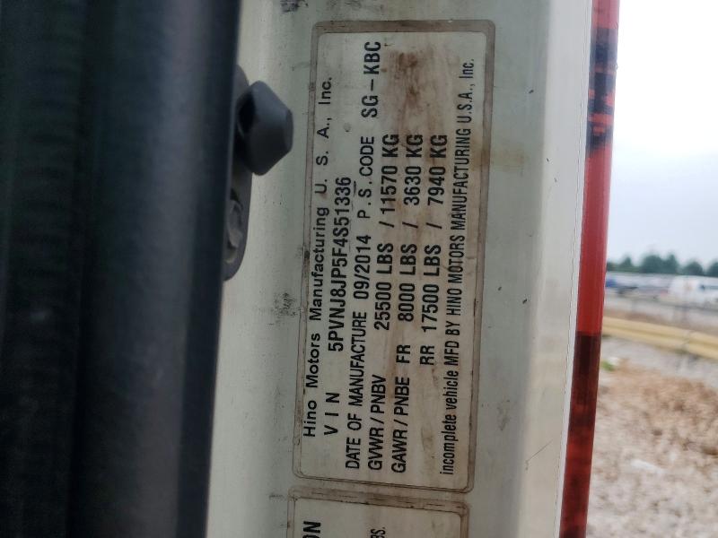 Продажа на аукционе авто 2015 Hino 258/268, vin: 5PVNJ8JP5F4S51336, номер лота: 61772646