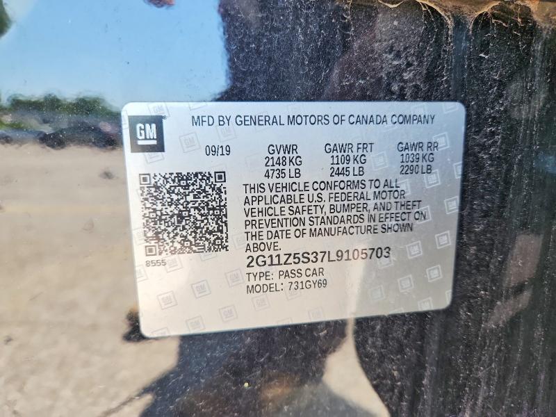 Продаж на аукціоні авто 2020 Chevrolet Impala, vin: 2G11Z5S37L9105703, номер лоту: 58243296