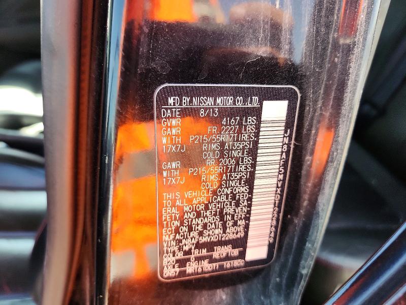 Продажа на аукционе авто 2013 Nissan Juke, vin: JN8AF5MVXDT228649, номер лота: 85773155