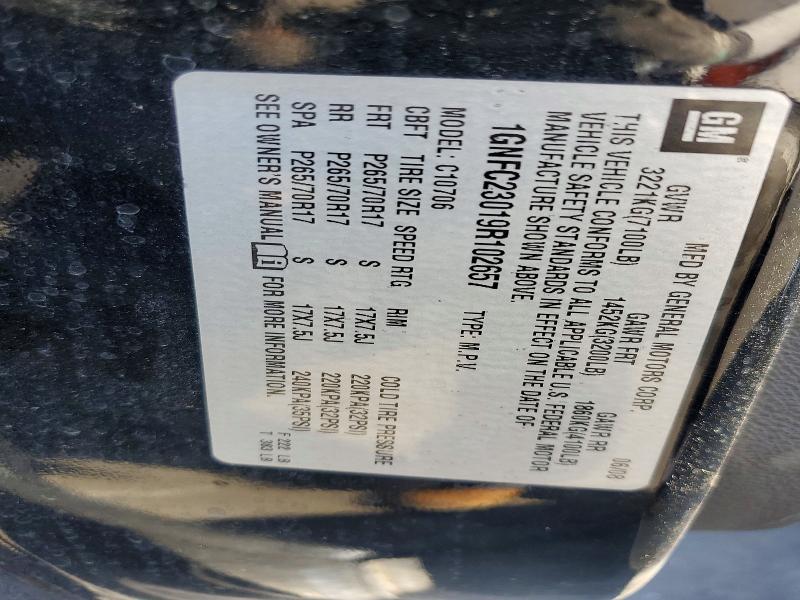 Aukcja sprzedaży 2009 Chevrolet Tahoe, vin: 1GNFC23019R102657, numer aukcji: 60655266