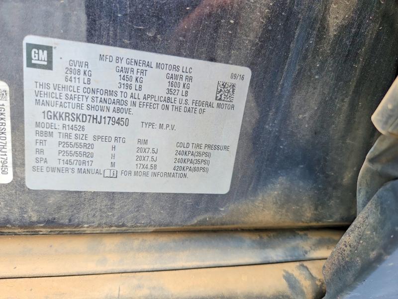 Aukcja sprzedaży 2017 Gmc Acadia Limited, vin: 1GKKRSKD7HJ179450, numer aukcji: 62134146