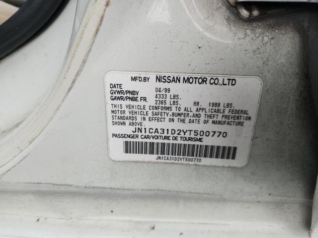 Продаж на аукціоні авто 2000 Nissan Maxima, vin: JN1CA31D2YT500770, номер лоту: 62854046