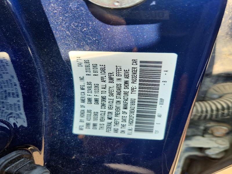 Продаж на аукціоні авто 2014 Honda Accord, vin: 1HGCR2F38EA218660, номер лоту: 60774866