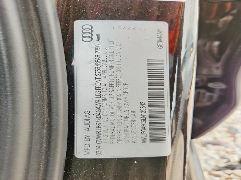 Aukcja sprzedaży 2014 Audi A6, vin: WAUFGAFC6EN129543, numer aukcji: 61591266