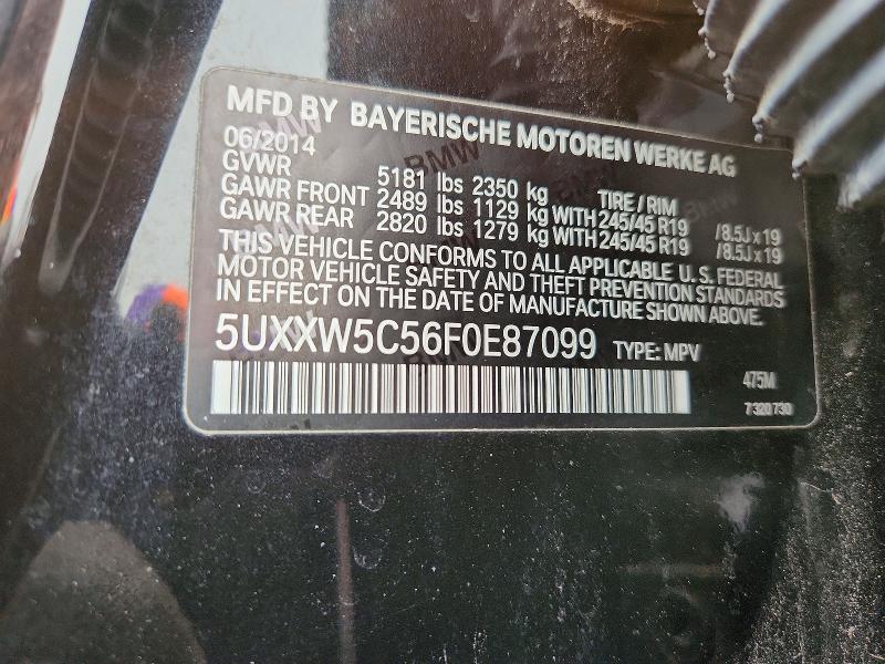 Продаж на аукціоні авто 2015 Bmw X4, vin: 5UXXW5C56F0E87099, номер лоту: 60874856