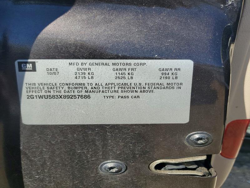 Aukcja sprzedaży 2008 Chevrolet Impala, vin: 2G1WU583X89257686, numer aukcji: 60627536