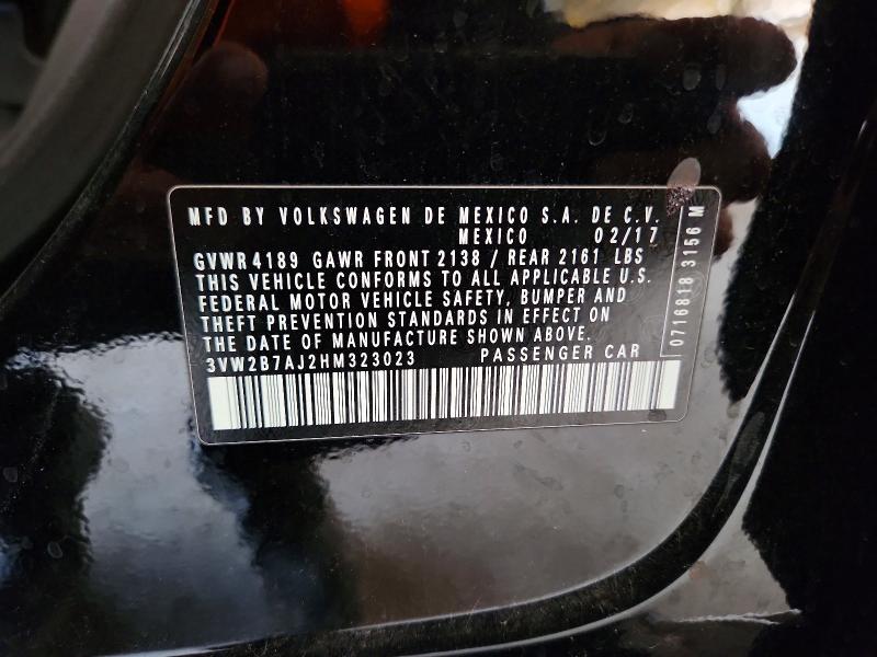Продажа на аукционе авто 2017 Volkswagen Jetta, vin: 3VW2B7AJ2HM323023, номер лота: 60514056
