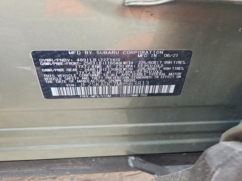 Продажа на аукционе авто 2021 Subaru Forester, vin: JF2SKADC7MH563813, номер лота: 62922546