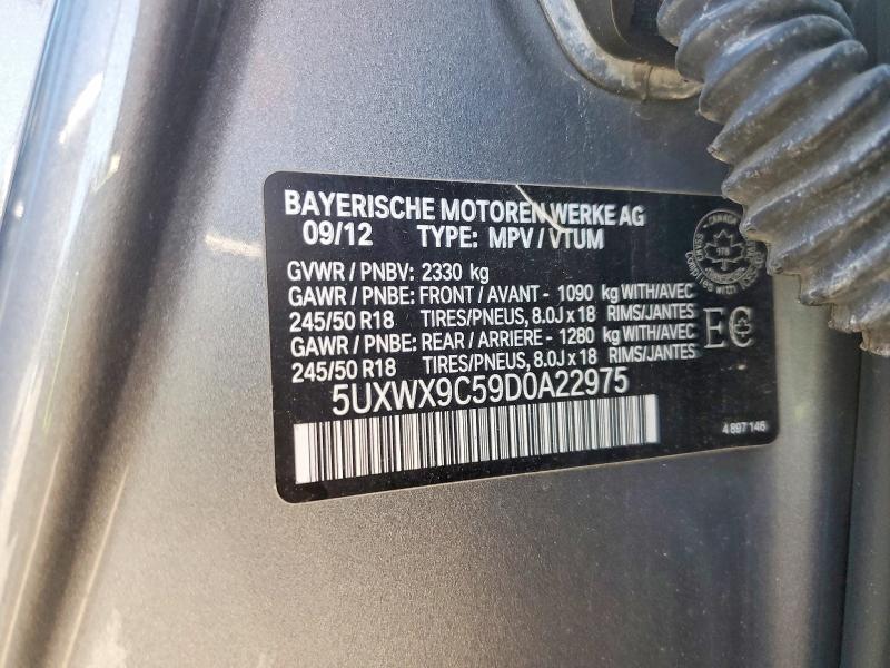 Продаж на аукціоні авто 2013 Bmw X3 28i, vin: 5UXWX9C59D0A22975, номер лоту: 61418416