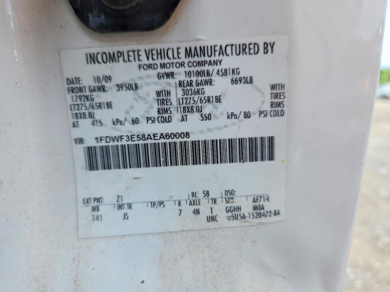 Продаж на аукціоні авто 2010 Ford F350, vin: 1FDWF3E58AEA60008, номер лоту: 61583036