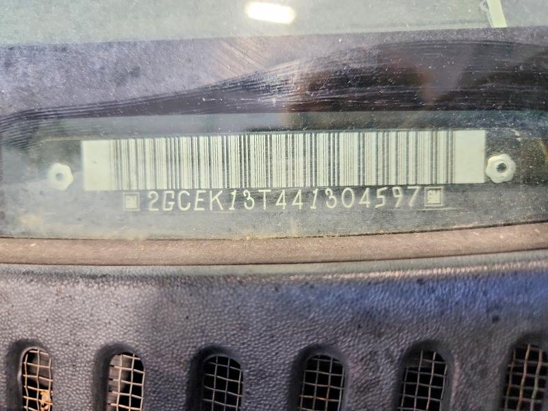 Aukcja sprzedaży 2004 Chevrolet Silverado, vin: 2GCEK13T441304597, numer aukcji: 62192566
