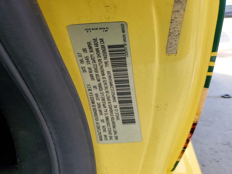 Aukcja sprzedaży 2008 Volkswagen New Beetle, vin: 3VWPG31C28M504639, numer aukcji: 59537696