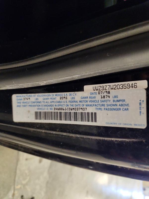 Aukcja sprzedaży 1998 Volkswagen New Beetle, vin: 3VWBB61C0WM037907, numer aukcji: 60421106