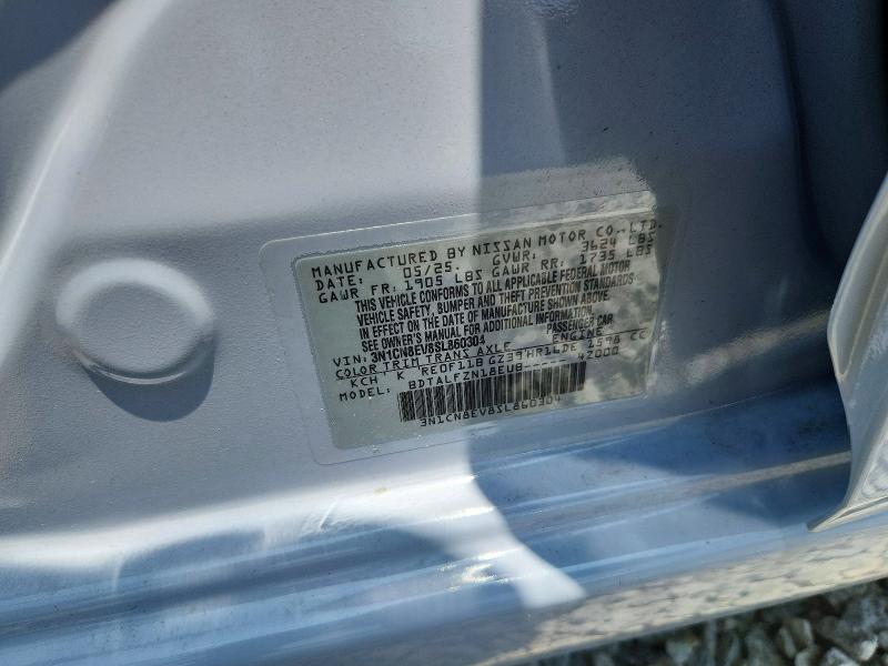 Продаж на аукціоні авто 2025 Nissan Versa, vin: 3N1CN8EV8SL860304, номер лоту: 59231546