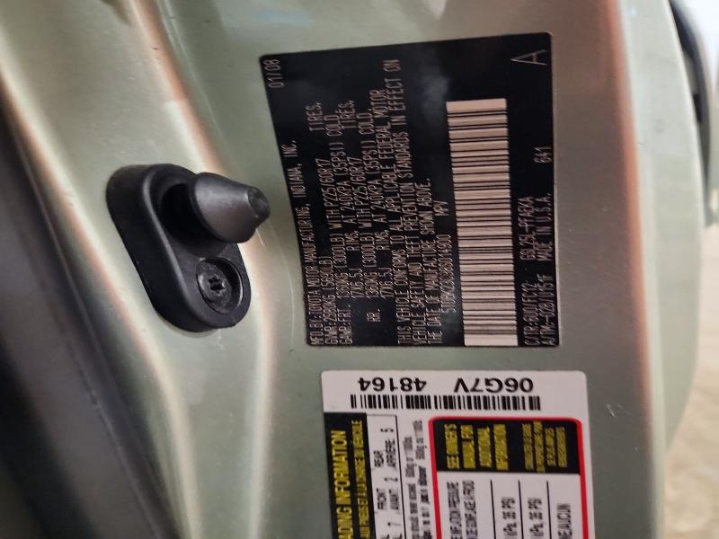 62008536 :رقم المزاد ، 5TDBK23C98S014900 vin ، 2008 Toyota Sienna مزاد بيع