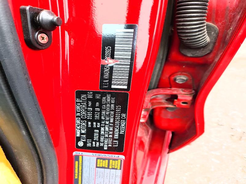 59947506 :رقم المزاد ، KNADN5A38C6031925 vin ، 2012 Kia Rio 5-door مزاد بيع