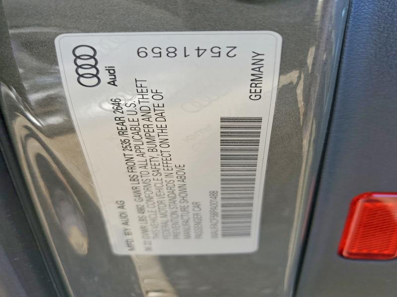 2023 Audi A5 მანქანა იყიდება აუქციონზე, vin: WAUFACF58PA001488, აუქციონის ნომერი: 60650776