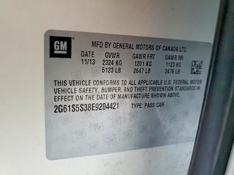 2014 Cadillac Xts მანქანა იყიდება აუქციონზე, vin: 2G61S5S38E9204421, აუქციონის ნომერი: 60197366