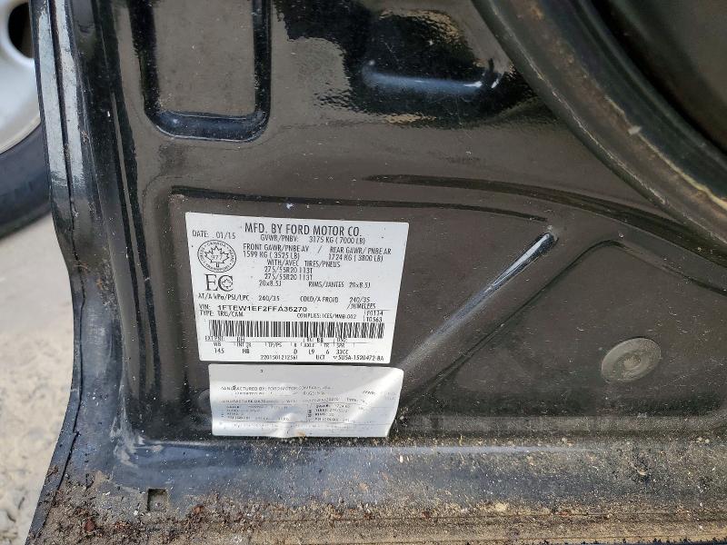 2015 Ford F150 მანქანა იყიდება აუქციონზე, vin: 1FTEW1EF2FFA36270, აუქციონის ნომერი: 62119636