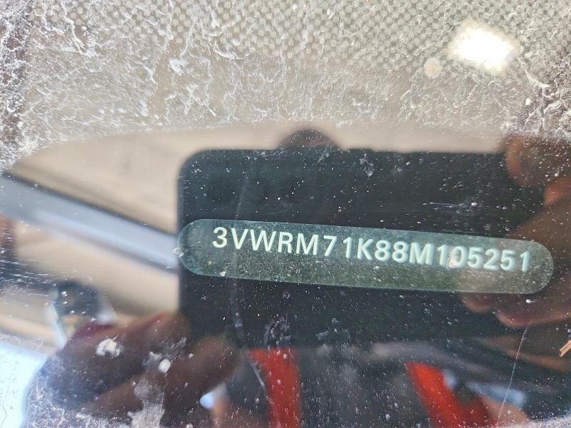 Продаж на аукціоні авто 2008 Volkswagen Jetta, vin: 3VWRM71K88M105251, номер лоту: 60715706
