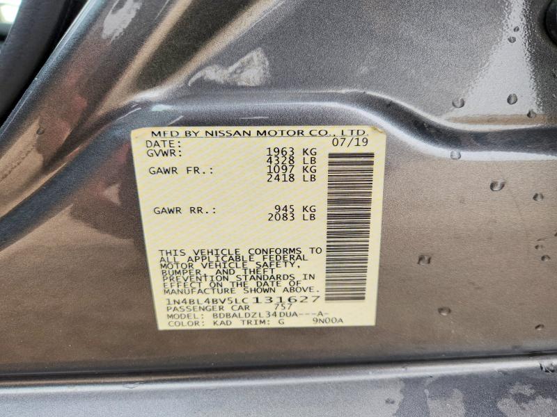 Продажа на аукционе авто 2020 Nissan Altima, vin: 1N4BL4BV5LC131627, номер лота: 61733616