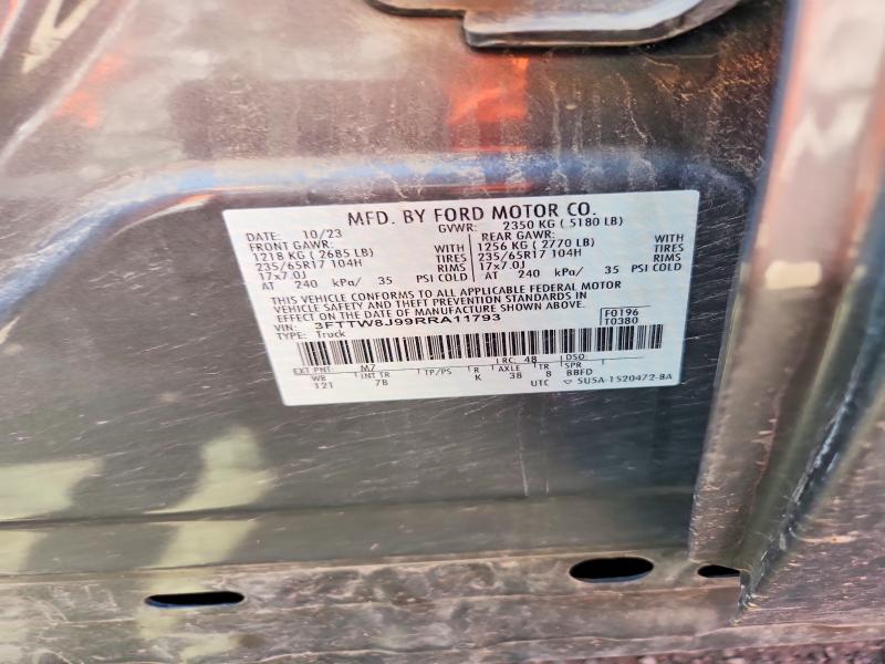 Продажа на аукционе авто 2024 Ford Maverick, vin: 3FTTW8J99RRA11793, номер лота: 59794296