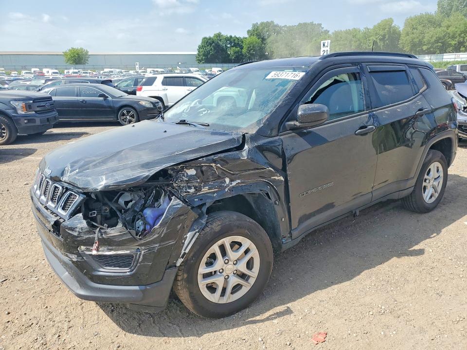 Продажа на аукционе авто 2018 Jeep Compass, vin: 3C4NJDAB0JT455154, номер лота: 59371716
