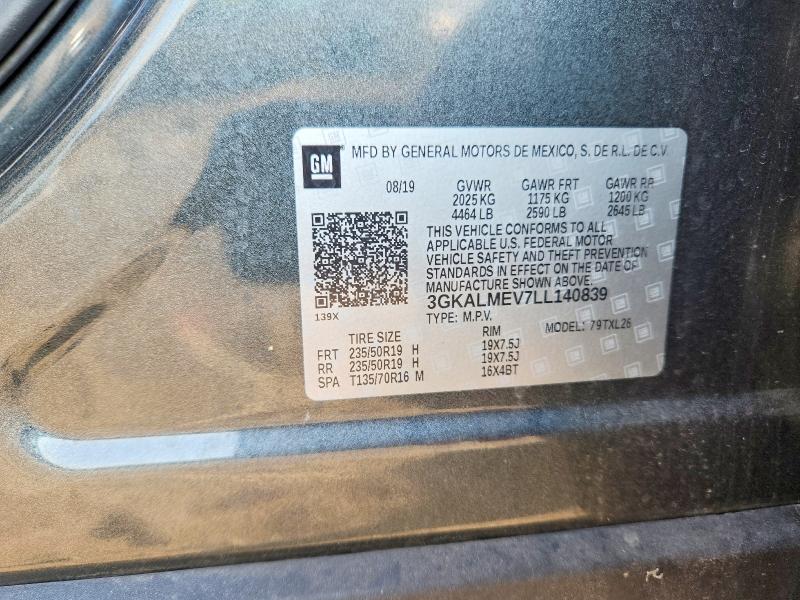 Aukcja sprzedaży 2020 Gmc Terrain, vin: 3GKALMEV7LL140839, numer aukcji: 62943766