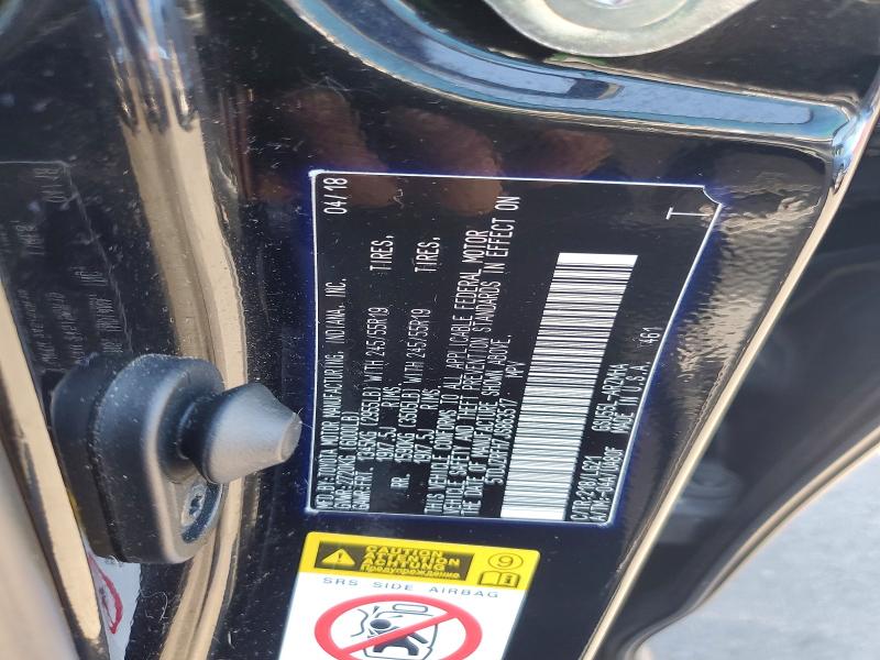 Продаж на аукціоні авто 2018 Toyota Highlander, vin: 5TDJZRFH7JS863517, номер лоту: 60938726