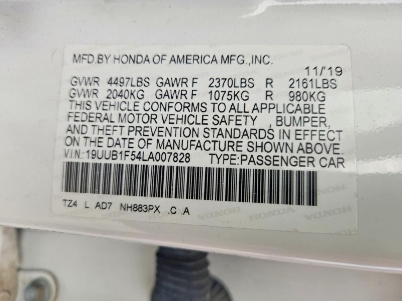 Продаж на аукціоні авто 2020 Acura Tlx, vin: 19UUB1F54LA007828, номер лоту: 61601326
