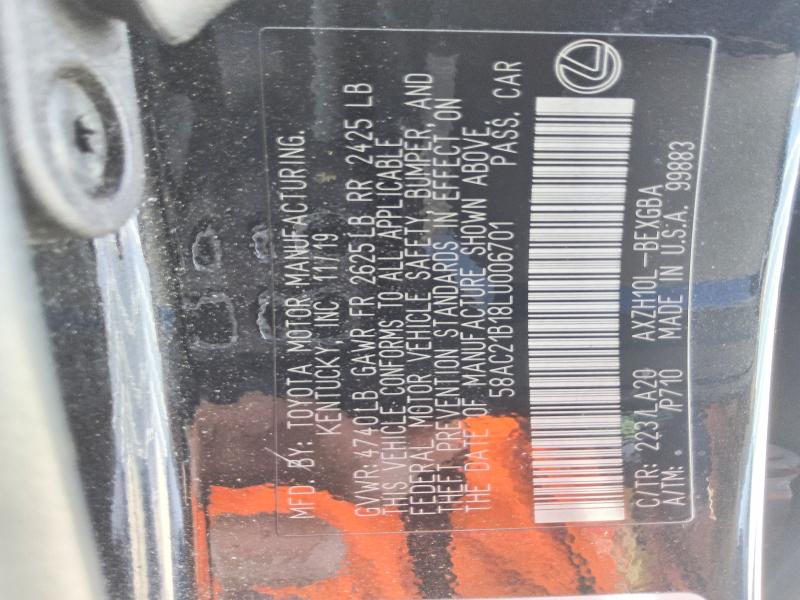 Продаж на аукціоні авто 2020 Lexus Es 300h, vin: 58AC21B18LU006701, номер лоту: 60182366