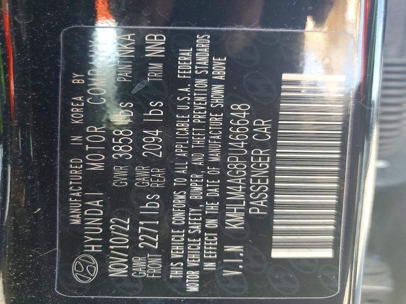 Auction sale of the 2023 Hyundai Elantra, vin: KMHLM4AG8PU466648, lot number: 61624516