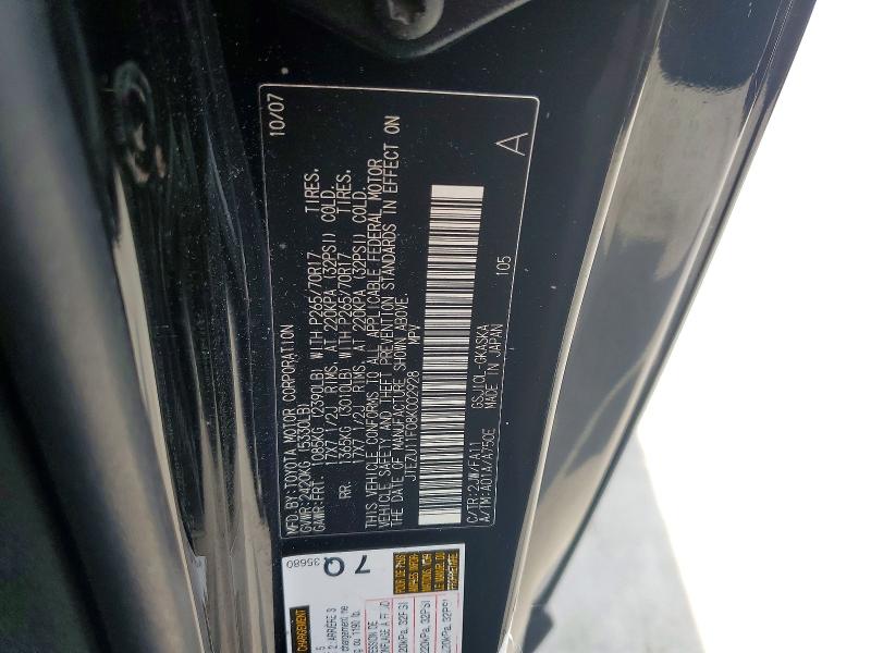 Auction sale of the 2008 Toyota Fj Cruiser, vin: JTEZU11F08K002928, lot number: 62219376