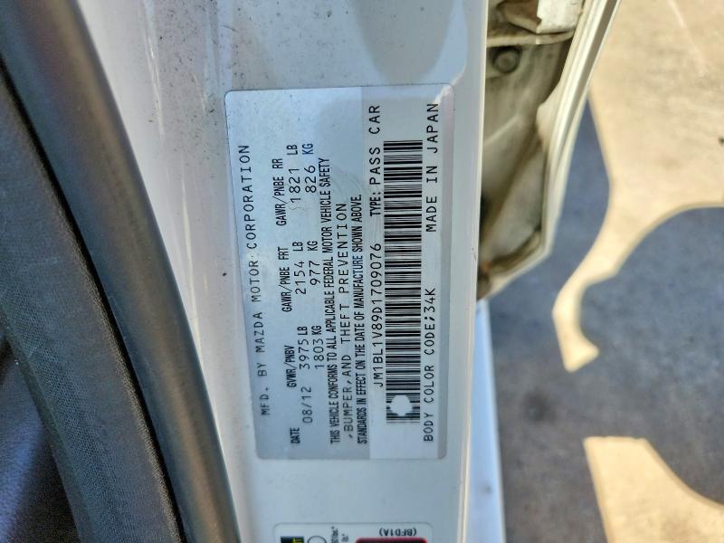 Продаж на аукціоні авто 2013 Mazda 3, vin: JM1BL1V89D1709076, номер лоту: 62686226