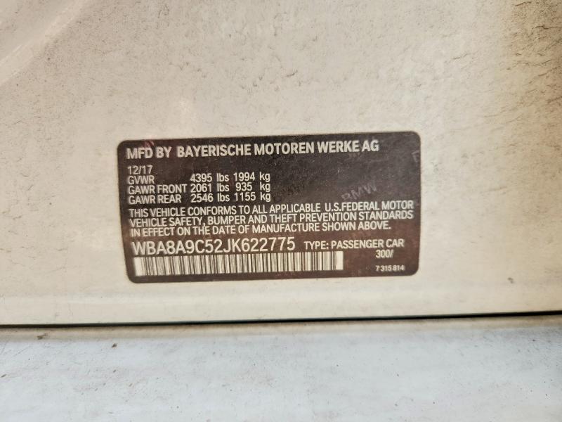 Продажа на аукционе авто 2018 Bmw 320, vin: WBA8A9C52JK622775, номер лота: 58757906