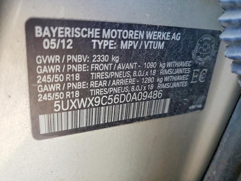 Продажа на аукционе авто 2013 Bmw X3, vin: 5UXWX9C56D0A09486, номер лота: 59081266