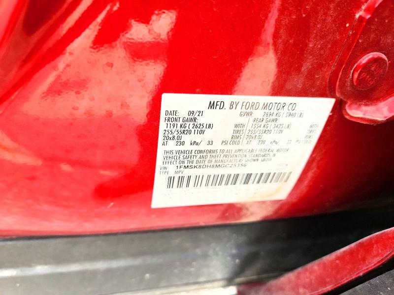 Продажа на аукционе авто 2021 Ford Explorer, vin: 1FMSK8DH8MGC25356, номер лота: 61154186