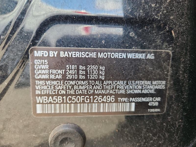 Aukcja sprzedaży 2015 Bmw 535, vin: WBA5B1C50FG126496, numer aukcji: 59325826