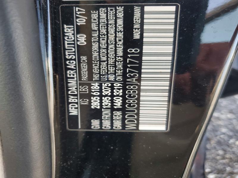 60232836 :رقم المزاد ، WDDUG8GB8JA371718 vin ، 2018 Mercedes-benz S مزاد بيع