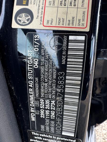 Aukcja sprzedaży 2013 Mercedes-benz E, vin: WDDHF7EB3DA755833, numer aukcji: 59732656