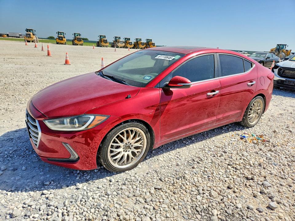 2017 Hyundai Elantra მანქანა იყიდება აუქციონზე, vin: KMHD84LF5HU327964, აუქციონის ნომერი: 61118646